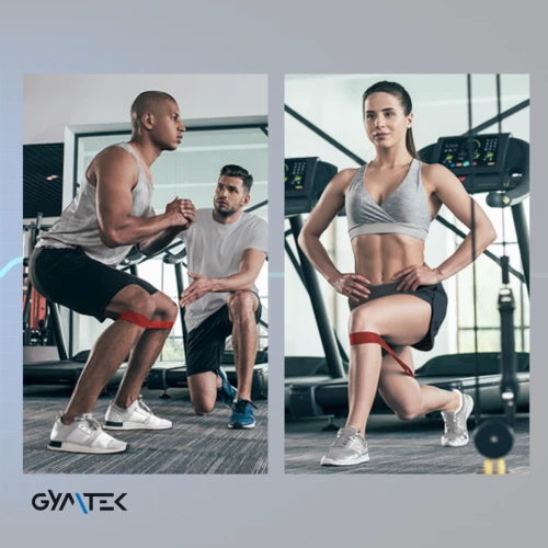 Упражнения с использованием резинок