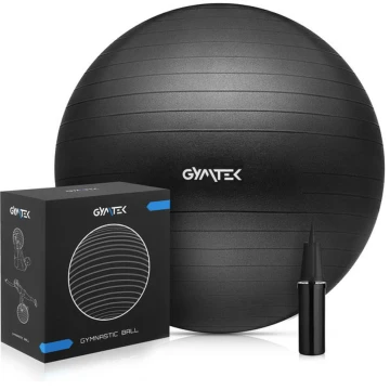 Фітбол Gymtek 65см чорний + насос