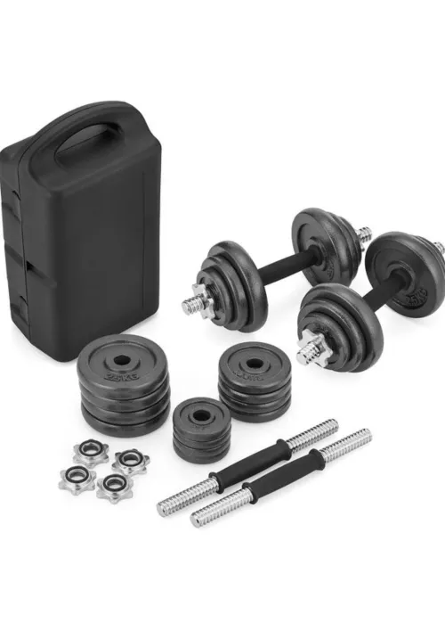 Набор гантели в кейсе Gymtek чугунные 2х10кг