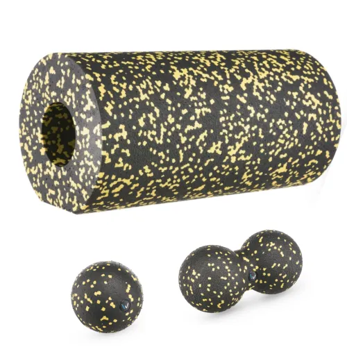 Набор массажеров Gymtek для йоги и фитнеса EPP черно-желтый