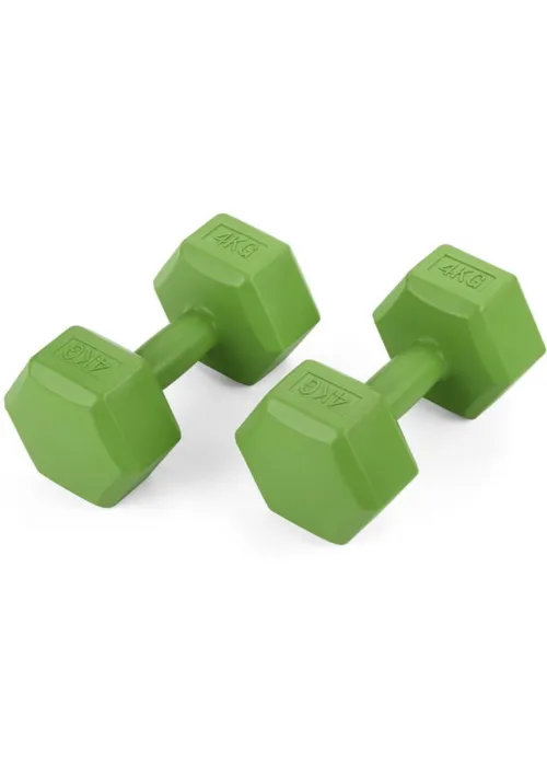 Гантели для фитнеса композитные Gymtek 2х4кг зеленый