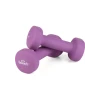 Гантели для фитнеса неопреновые Queenfit 2х1кг фиолетовый