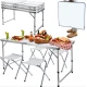 Image 2 for Стіл туристичний розкладний Jumi Economix з 4 стільцями білий
