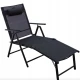 Image 1 for Садовый шезлонг с алюминиевой рамой Jumi Monako черный