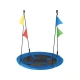 Image 1 for Садовая качель - гнездо Outtec XXL с флажками синий