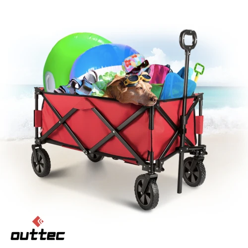 Візок туристичний Outtec складний червоний Візок туристичний Outtec складний червоний