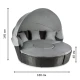 Image 10 for Садовая мебель Outtec Round Lounge Chairs черно-графитовая