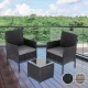 Image 13 for Садовая мебель Outtec LUXURY стол и 2 стулья черно-графитовые