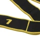 Image 2 for Резинка для фитнеса с петлями Queenfit 86,5 х 4см черно-желтая