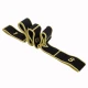 Image 6 for Резинка для фитнеса с петлями Queenfit 86,5 х 4см черно-желтая