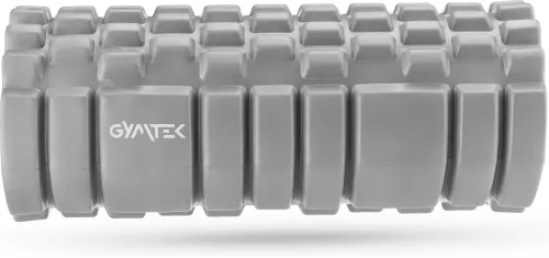 Массажный ролик Gymtek для йоги и фитнеса EVA 33*14см серый