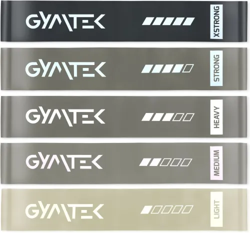 Набор резинок для фитнеса Gymtek 0,5-30кг серый