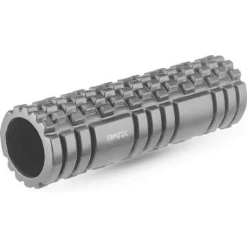 Масажний ролик Gymtek для йоги та фітнесу EVA 45см сірий