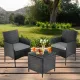Image 12 for Садовая мебель Outtec LUXURY стол и 2 стулья черно-графитовые