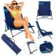 Image 2 for Пляжное кресло шезлонг Outtec Easy Go складное темно-синий