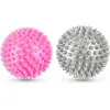 Набор массажных мячей Gymtek 70 мм 2 шт твердый/мягкий серо-розовый