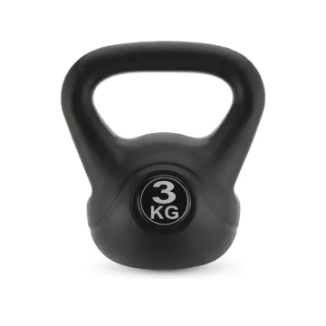 Гиря виниловая GYMTEK 3кг черный