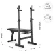 Image 19 for Лавка зі стійками для тренувань зі штангою Gymtek XL700 складана