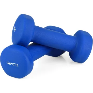 Гантели для фитнеса неопреновые Gymtek Queenfit 2х1,5кг светло-синий