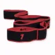 Image 5 for Резинка для фитнеса с петлями Gymtek Queenfit 86,5 х 4см черно-красная