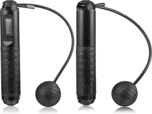 Умная скакалка Gymtek Smart с дисплеем и счетчиком черная