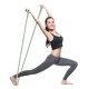 Image 5 for Резинка для фітнесу з петлями Gymtek 86,5 х 4см зелена