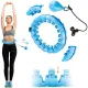 Image 2 for Хулахуп Gymtek з обтяжувачем регульований блакитний