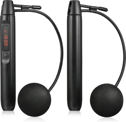 Розумна скакалка Gymtek Smart з дисплеєм і Bluetooth чорна