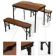 Image 4 for Стол туристический раскладной Outtec + 2 скамейки коричневый