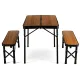 Image 7 for Стол туристический раскладной Outtec + 2 скамейки коричневый