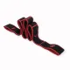 Image 6 for Резинка для фитнеса с петлями Gymtek Queenfit 86,5 х 4см черно-красная