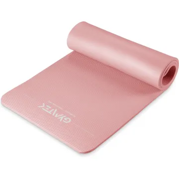 Коврик (мат) для фитнеса Queenfit NBR 1,5см розовый