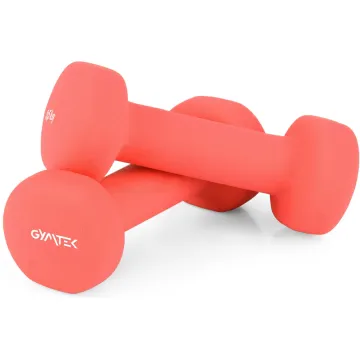 Гантели для фитнеса неопреновые Gymtek Queenfit 2х0,5кг розовый