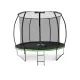 Батут Outtec Premium 12ft (374см) чорно-зелений з внутрішньою сіткою