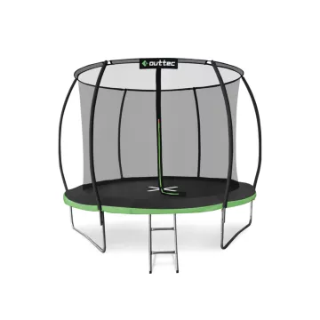 Батут Outtec Premium 8ft (252см) чорно-зелений з внутрішньою сіткою