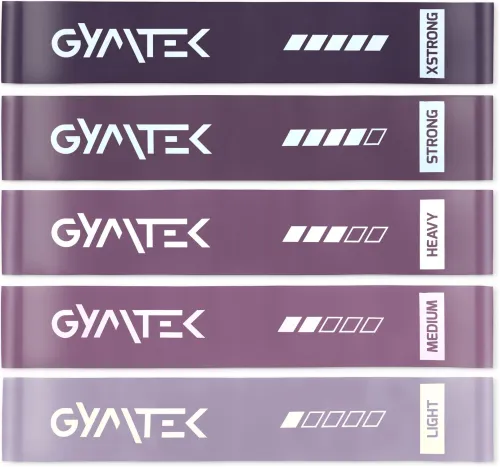 Набор резинок для фитнеса Gymtek 0,5-30кг фиолетовый