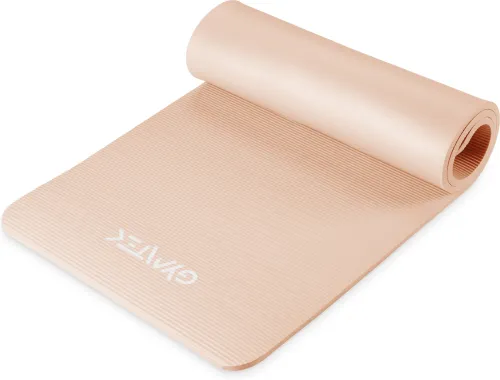 Килимок (мат) для фітнесу та йоги Gymtek NBR 1,5см персиковий