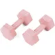 Гантели для фитнеса композитные Gymtek 2х1кг розовый