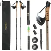 Трекінгові палки Outtec карбонові 3-х секційні 65-135см Anti-shock