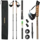 Трекінгові палки Outtec карбонові 3-х секційні 65-135см Anti-shock